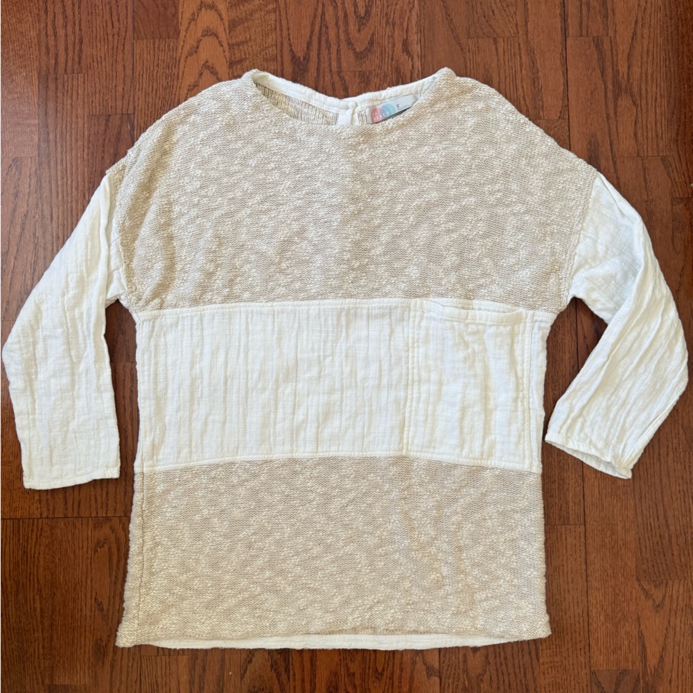 Free People long-sleeve cotton long top